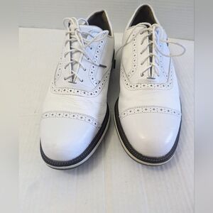 FootJoy Premiere Men's Tarlow Golf White Leather Shoes Size 9.5M
